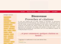 Proverbes et citations, le portail francophone