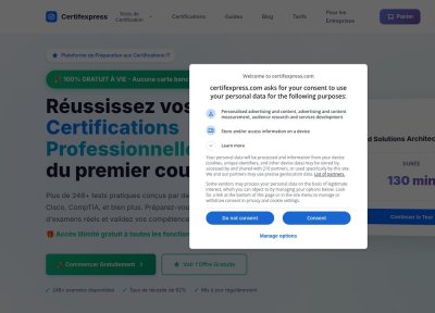 CertifExpress - Tests pratiques certifications IT