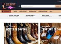 Boutique de bottes de cowboy et de chapeaux de tous les styles