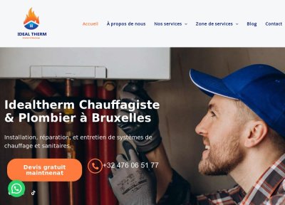 Idealtherm – Chauffagiste et plomberie à Bruxelles