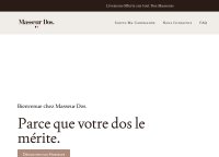 site de masseur dos