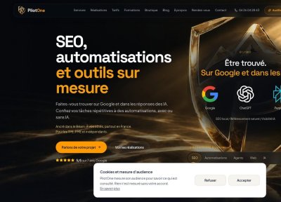 PilotOne : sites web, applications et automatisations