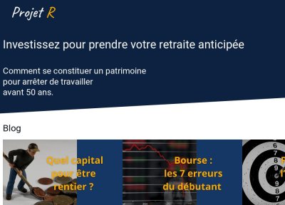 Investissez pour prendre votre retraite anticipée
