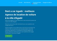 Rent a car Agadir : agence de location des voitures à Agadir