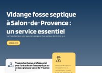 Vidange fosse septique à Salon-de-Provence – Rapidité & Pro