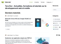 Tera Dev : Actualités sur le développement web et mobile