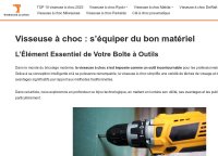 Tout sur la visseuse à choc