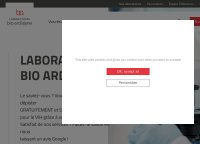 le site internet du laboratoire Bio Ard'Aisne