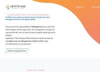 CryptoWeb - Hébergement infogéré d'applications web