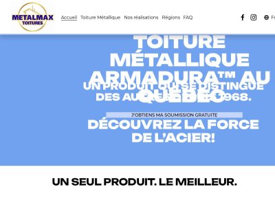 MetalMax™ Toitures | Toit de tole Armadura au Québec