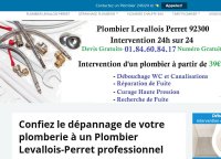 Plombier Levallois-Perret - Intervention professionnel dès 39€