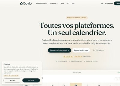Qovio, logiciel de gestion pour locations courte durée