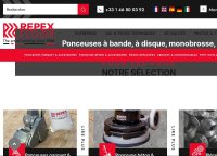 Ponceuses à bande, à disque, monobrosse, abrasifs, vernis, etc