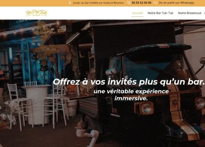 Un P’tit Tuk en Plus : bar mobile et animations à La Réunion