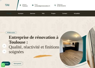 YM Rénovation – Peinture intérieure et rénovation à Toulouse